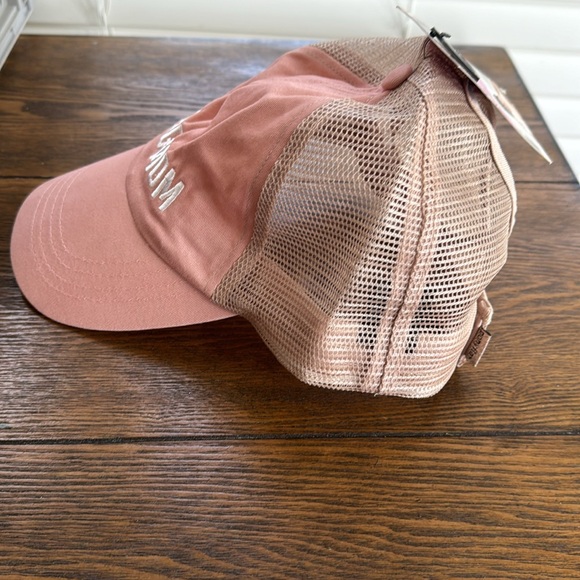 Ponyflo ponytail baseball cap “DOG MOM” pink - Picture 7 of 10